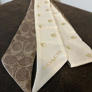 Signature Print Silk Skinny Scarf